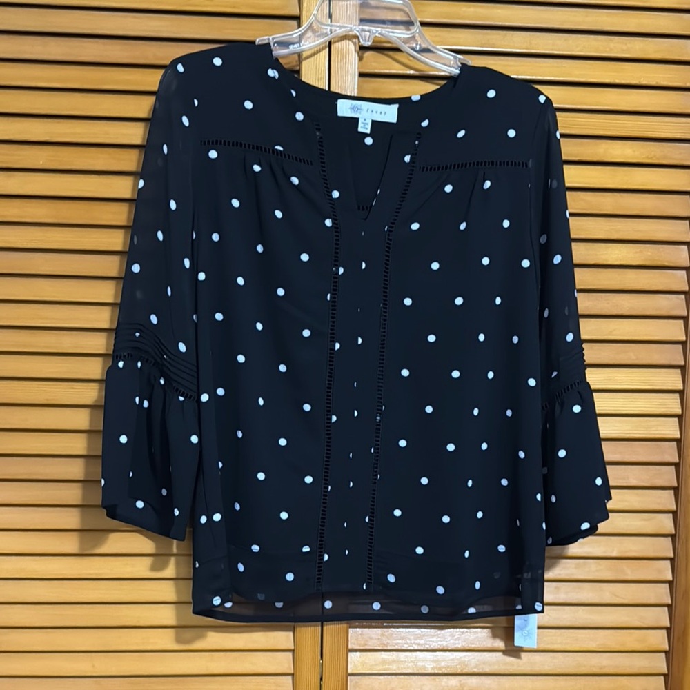 Fever - Blue 3/4 Sleeve Boxy Blouse